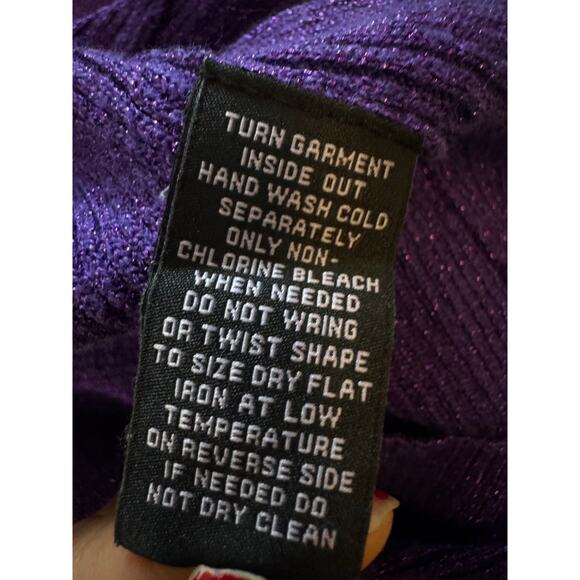 Investments Purple Sequin Knit Tank Top – Size Small - Picture 7 of 7